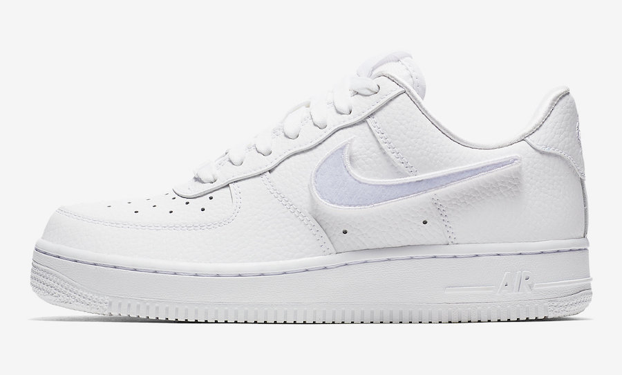 Nike,Air Force 1,AQ3621-111,发售  纯白配色还能换钩！女生专属 Air Force 1 现已发售