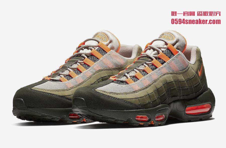 Nike,Air Max 95,AT2865-200  一抹骚橙夹持！全新 Air Max 95 将于下月发售！