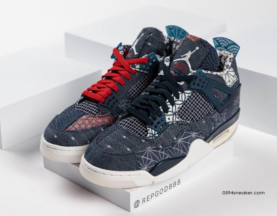 刺子绣 Air Jordan 4 SE “Sashiko” 货号：CW0898-400